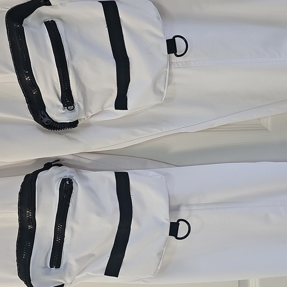 NWT Men's American Stitch White & Black Elastic Waist Utility Pants L & XL - Picture 3 of 14